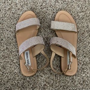 Sandals with rhinestones